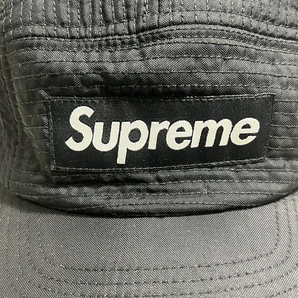 Supreme Black 5 Panel Strapback Cap - image 3